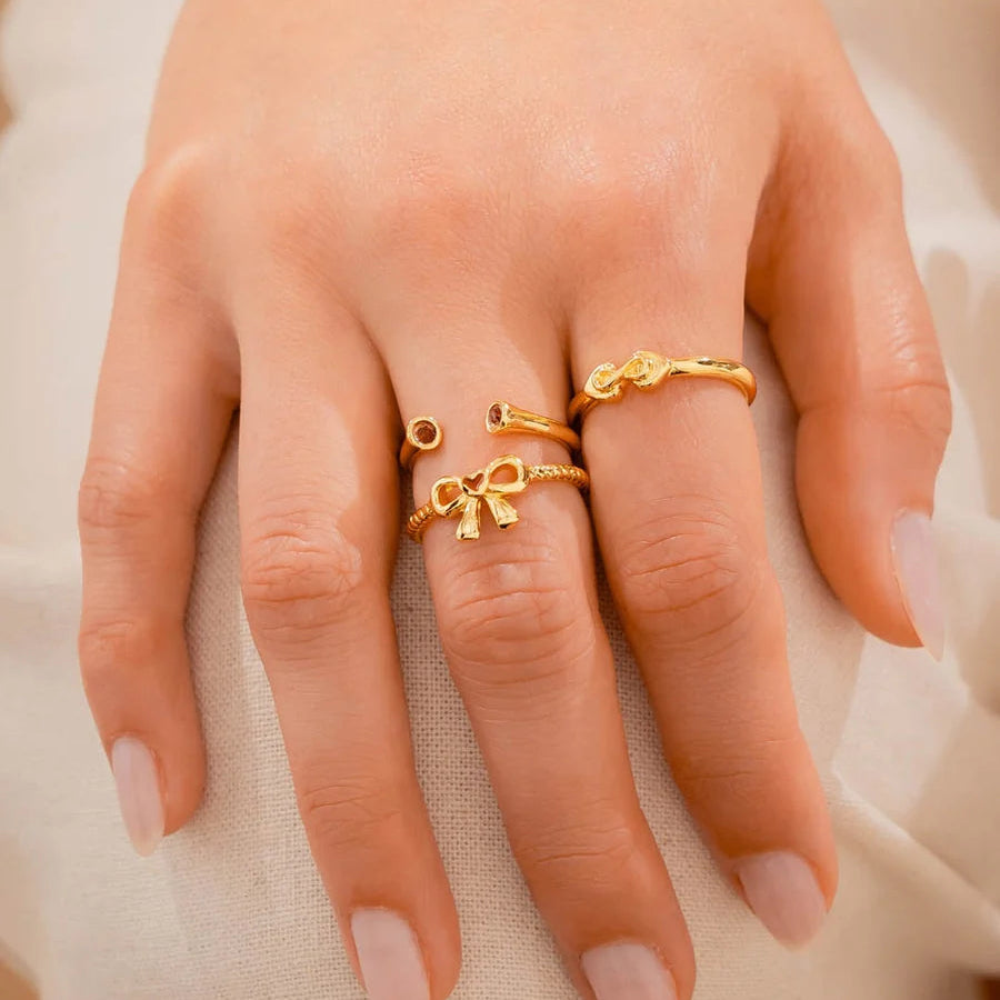 Set x 3 Anillos Infinito Cristal