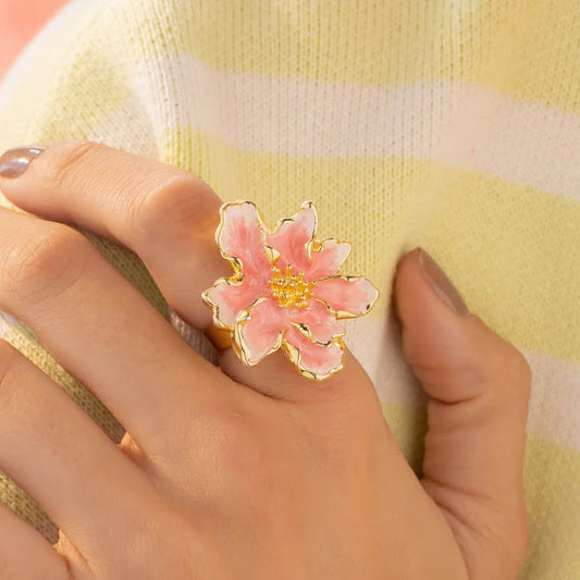 Anillo Maxi Flor Rosa