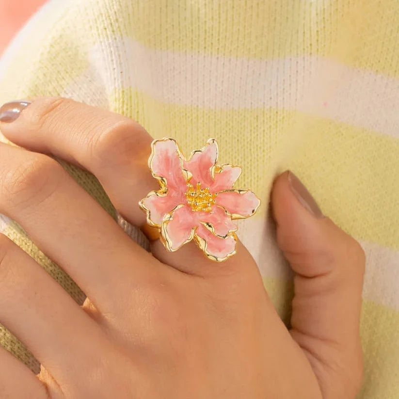 Anillo Maxi Flor Rosa