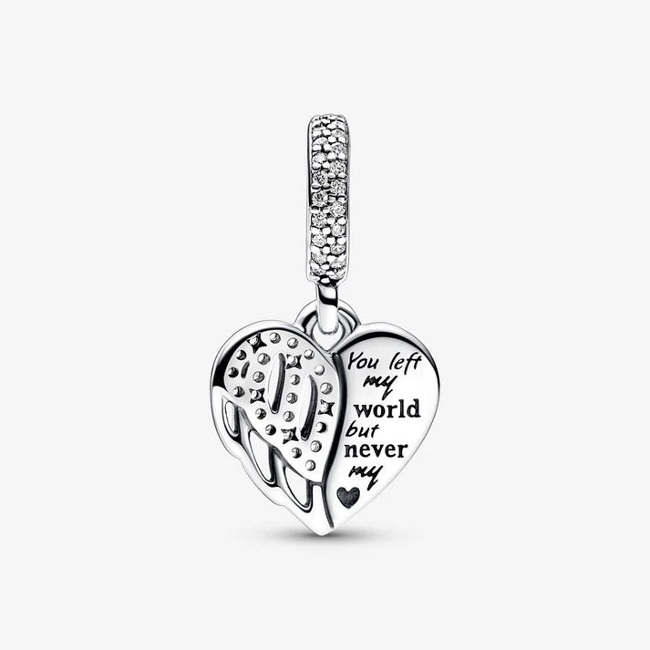 Heart & Angel Dangle