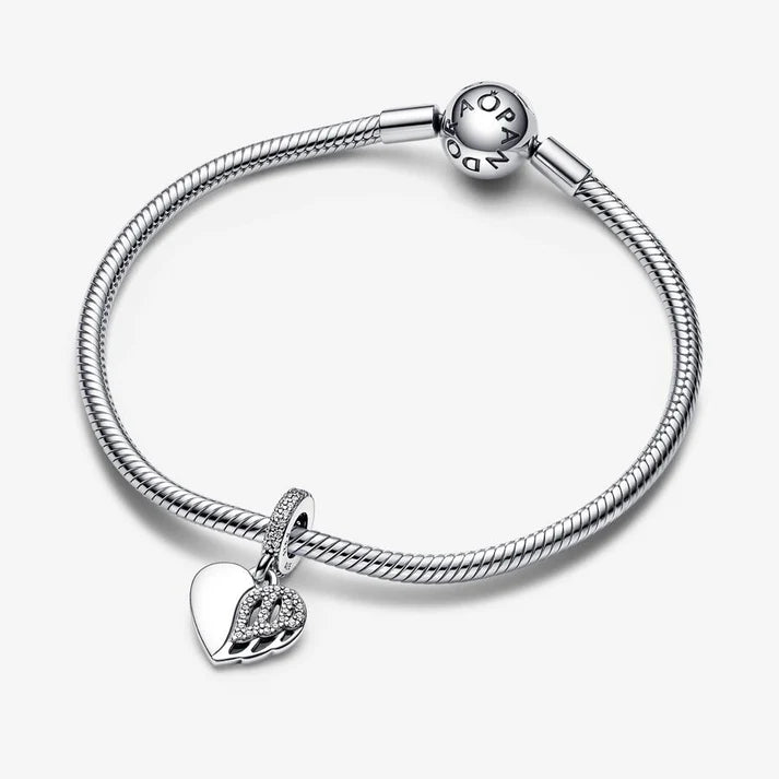 Heart & Angel Dangle