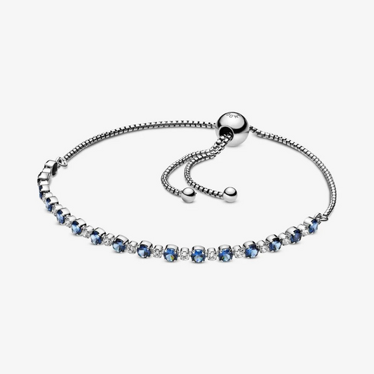 Sparkling Slider Blue Bracelet