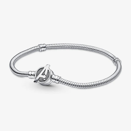 The Avengers Logo Clasp Snake Chain Bracelet