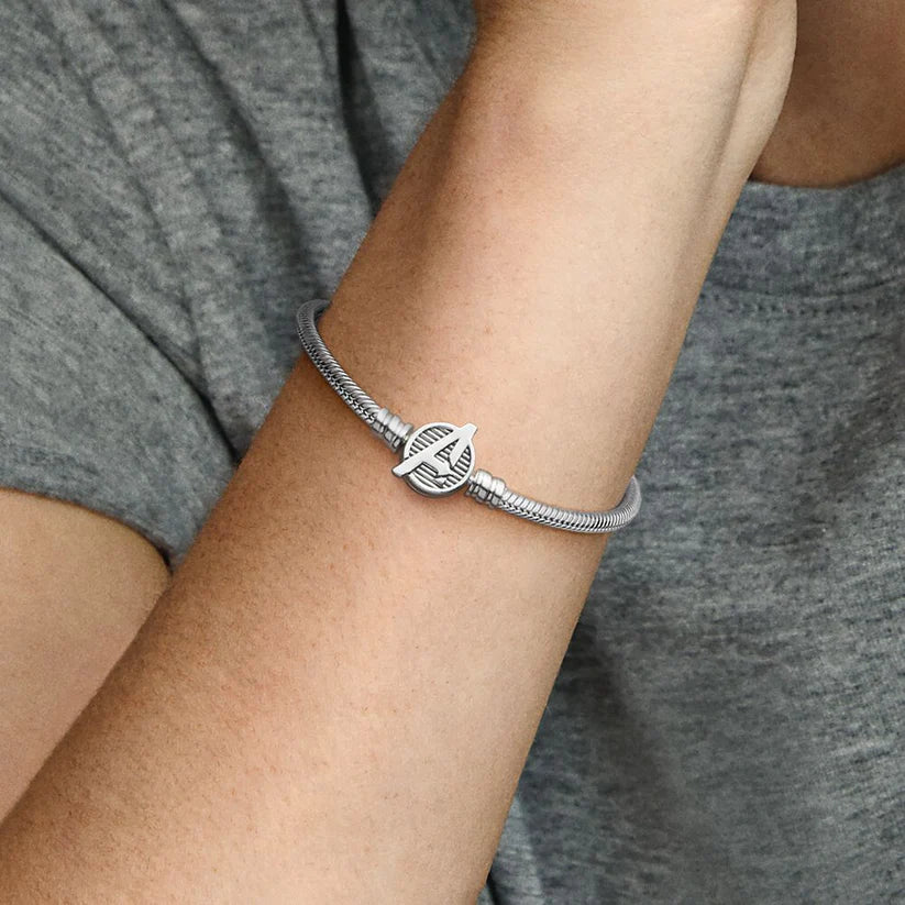 The Avengers Logo Clasp Snake Chain Bracelet