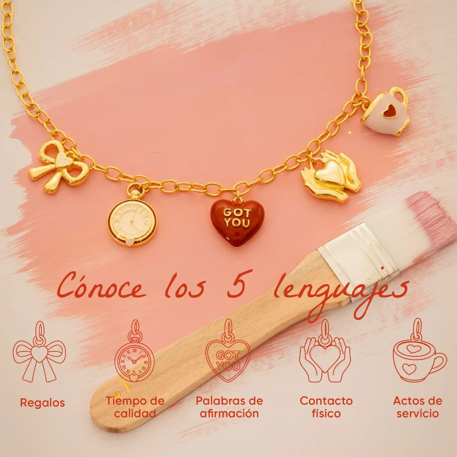 Collar Multicharms Formas del Amor
