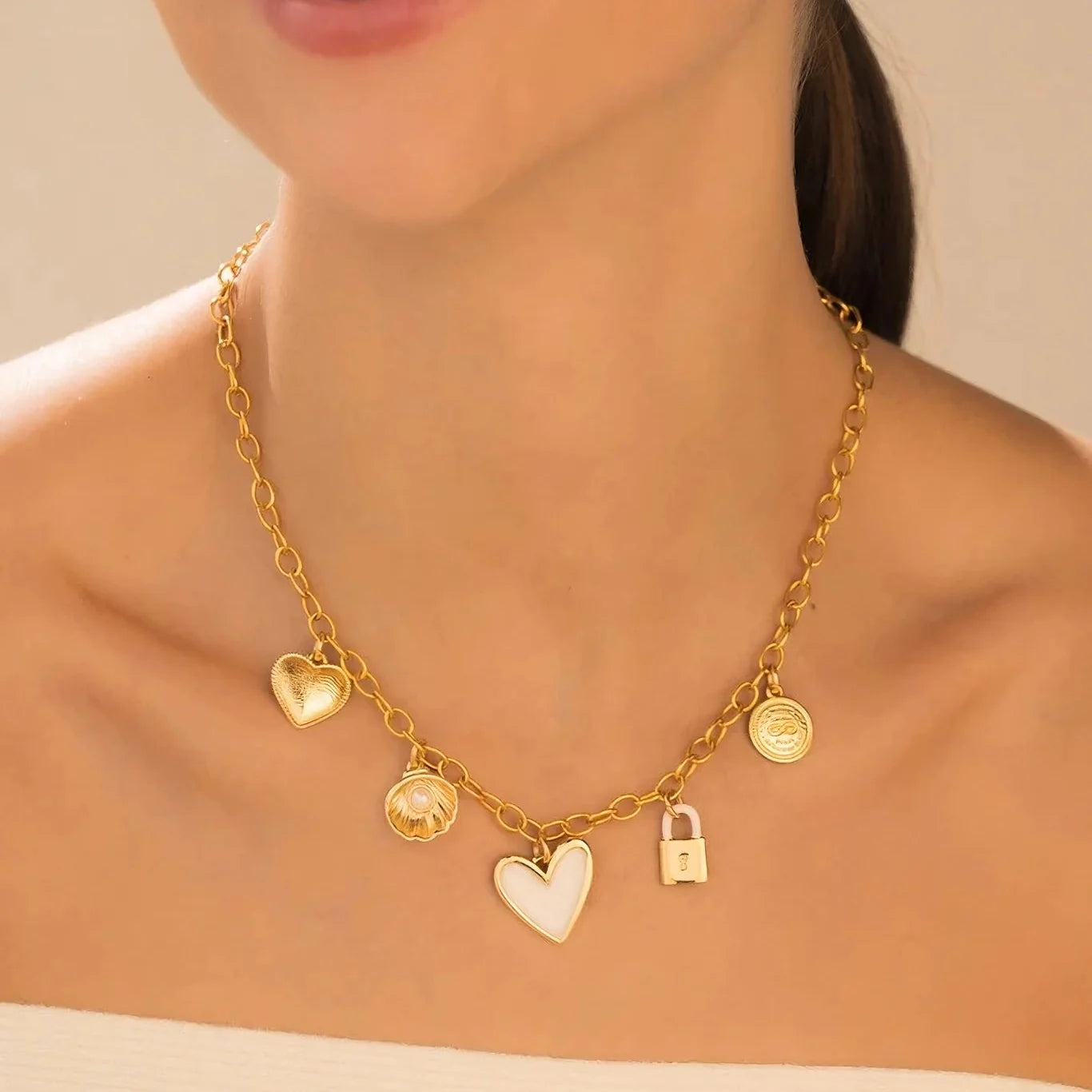 Collar Multicharms + Aretes