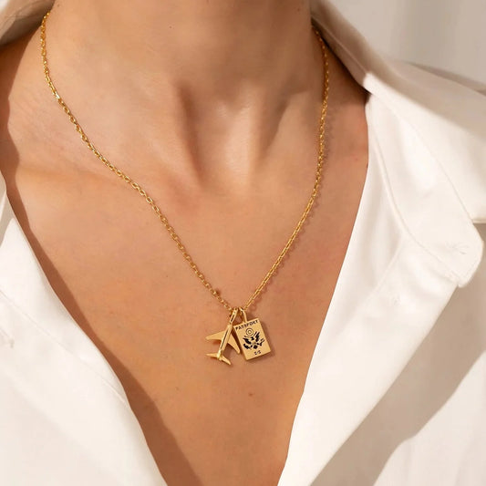 Collar Viaje + Aretes