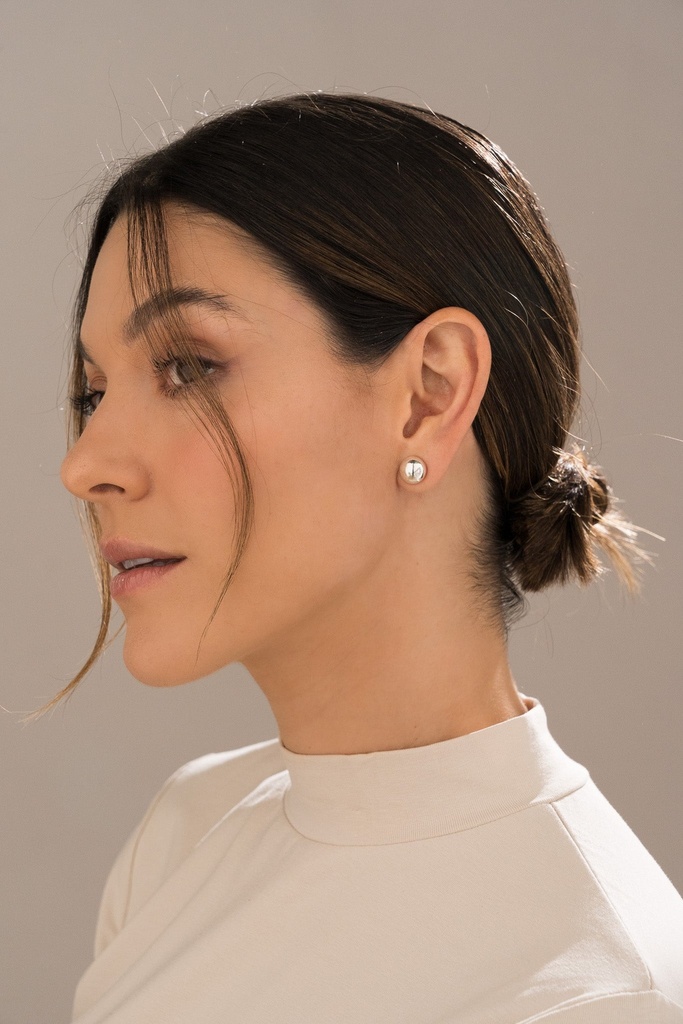 Aretes Bola Mini Plata - 2