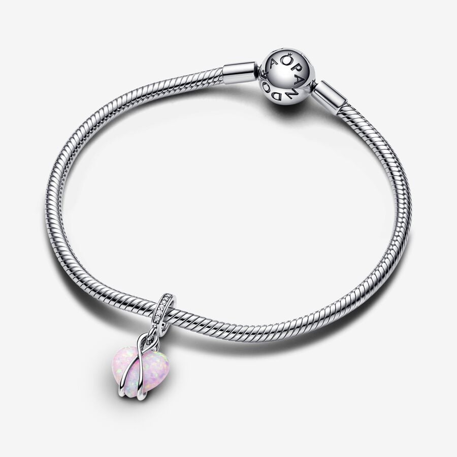 Mom Opalescent Heart Dangle - 2