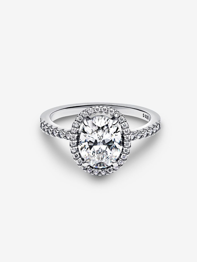 Oval Sparkling Halo Statement 52 - 2