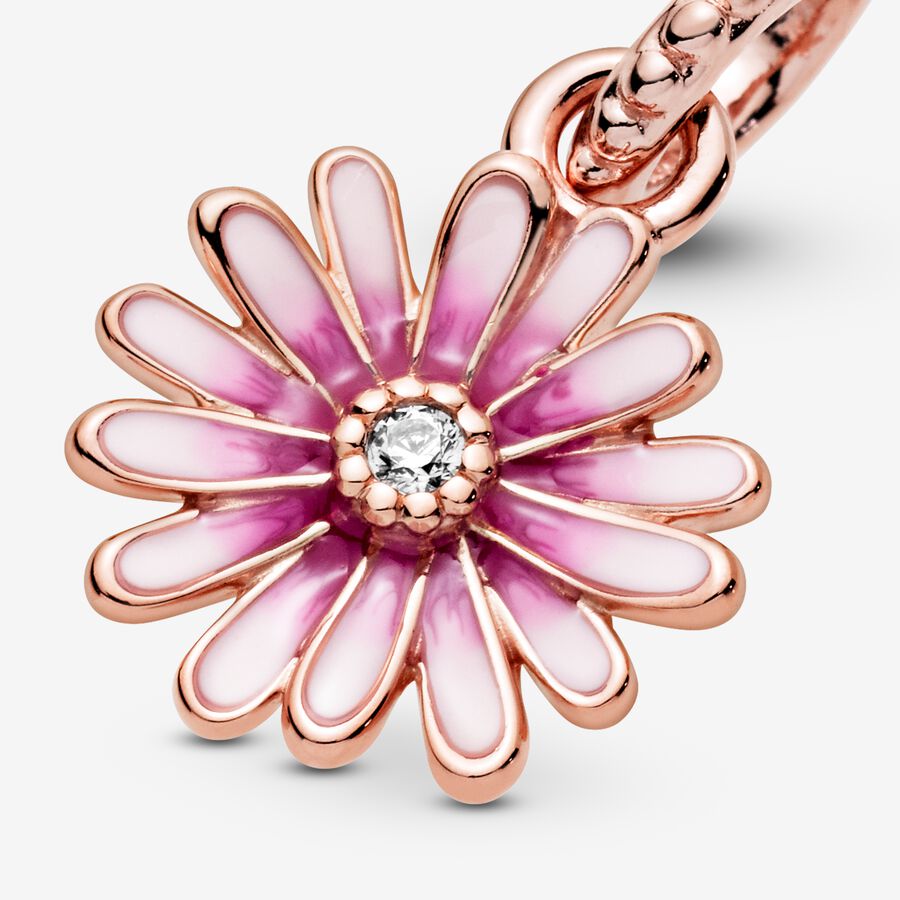 Pink Daisy Flower Dangle - 2