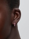 Pink Huggie Earrings - 3