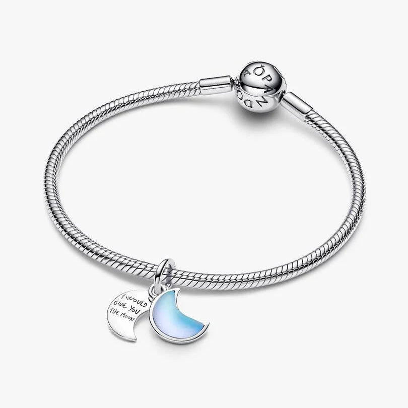 Crescent Moon Double Dangle - 2