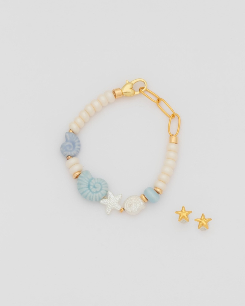 Pulsera Caracol + Aretes - 2