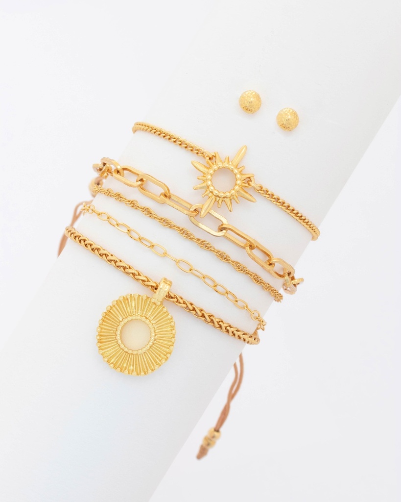 Set X4 Pulseras Lucero + Aretes - 2
