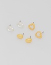 Set x 3 Aretes Ovalos y Corazon - 2