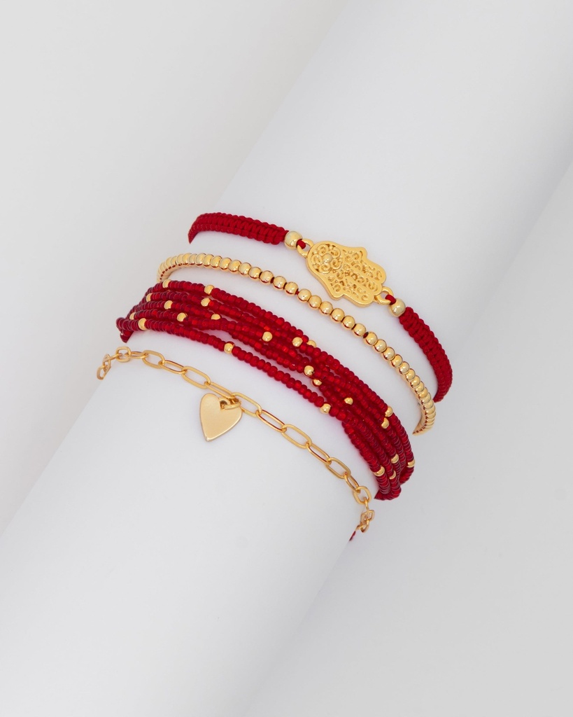 Set x 4 Pulseras Mano Hamsa - 2