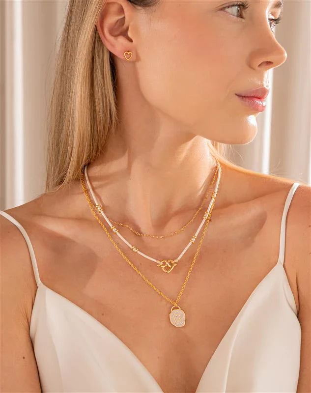 Set x2 Layering El Amor No Tiene Forma + Aretes - 3
