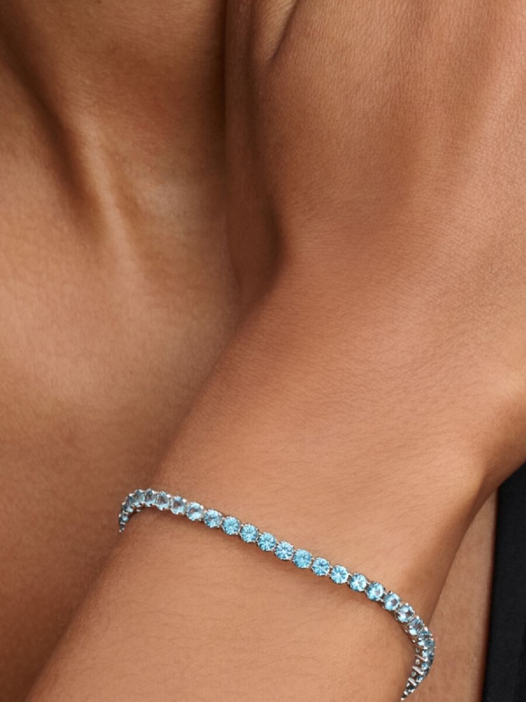 Sparkling Light Blue Tennis 18 - 2