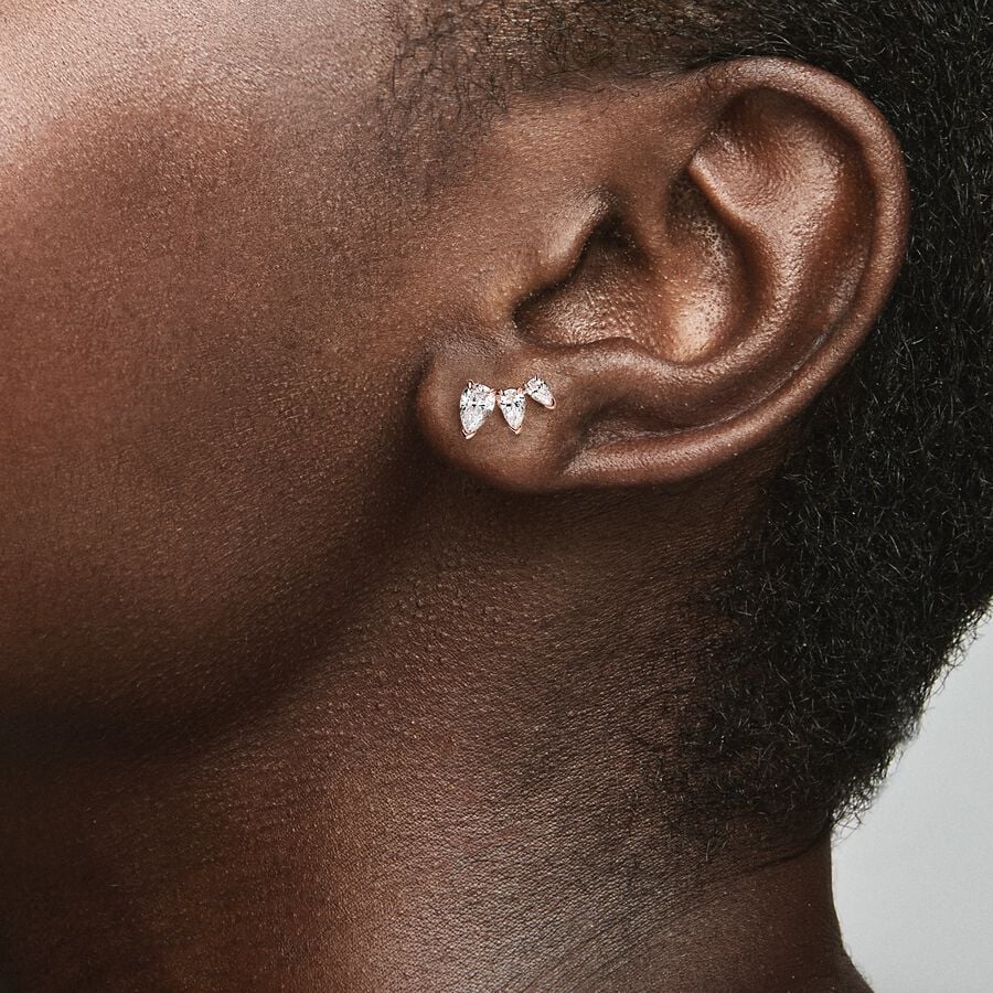 Sparkling Pear Stud - 2