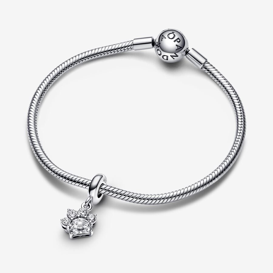 Sparkling Pet Paw Print Dangle - 3