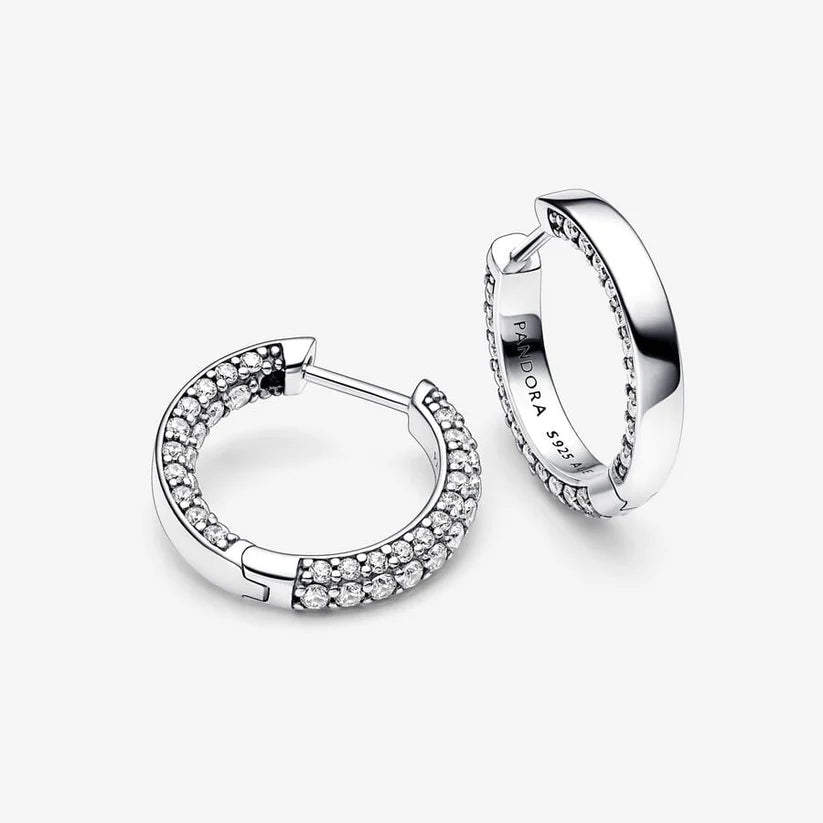 Timeless Pavé Single-row Hoop - 2