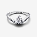 Wavy Pavé Heart Ring 54 - 2