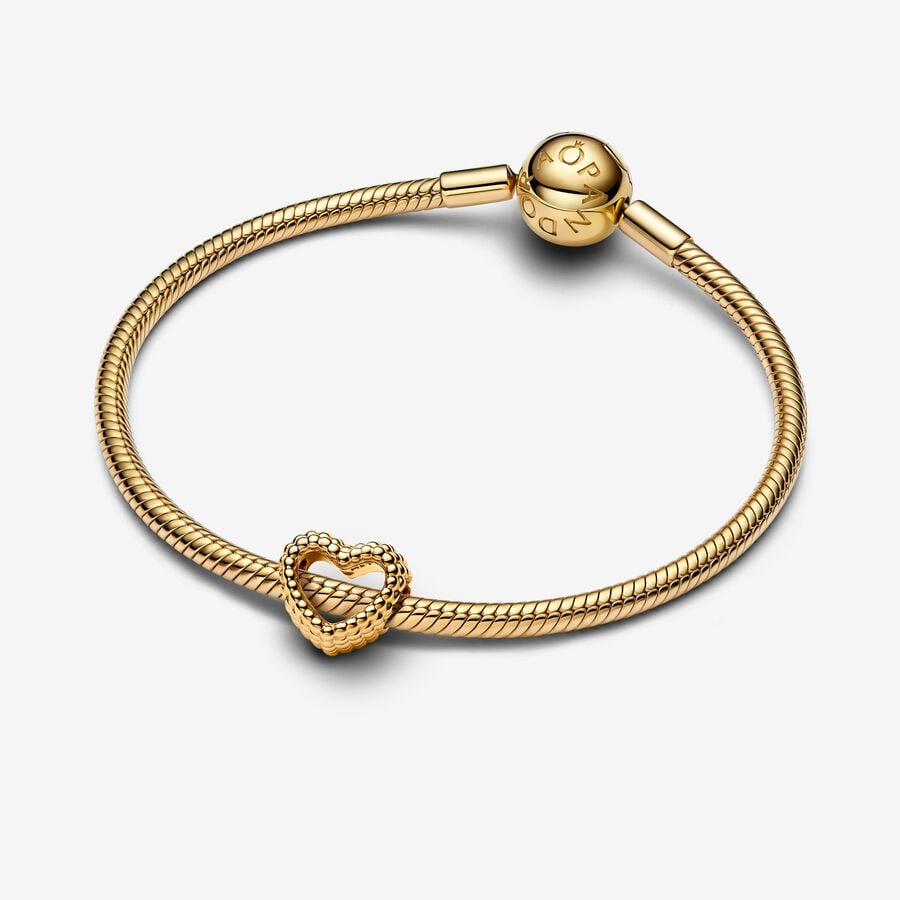 Beaded Open Heart Shine - 2