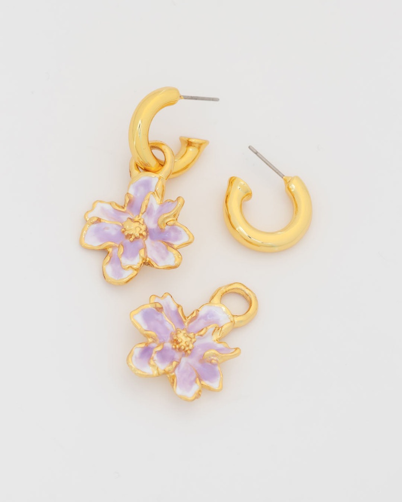 Aretes 2 en 1 Flor Maxi - 2