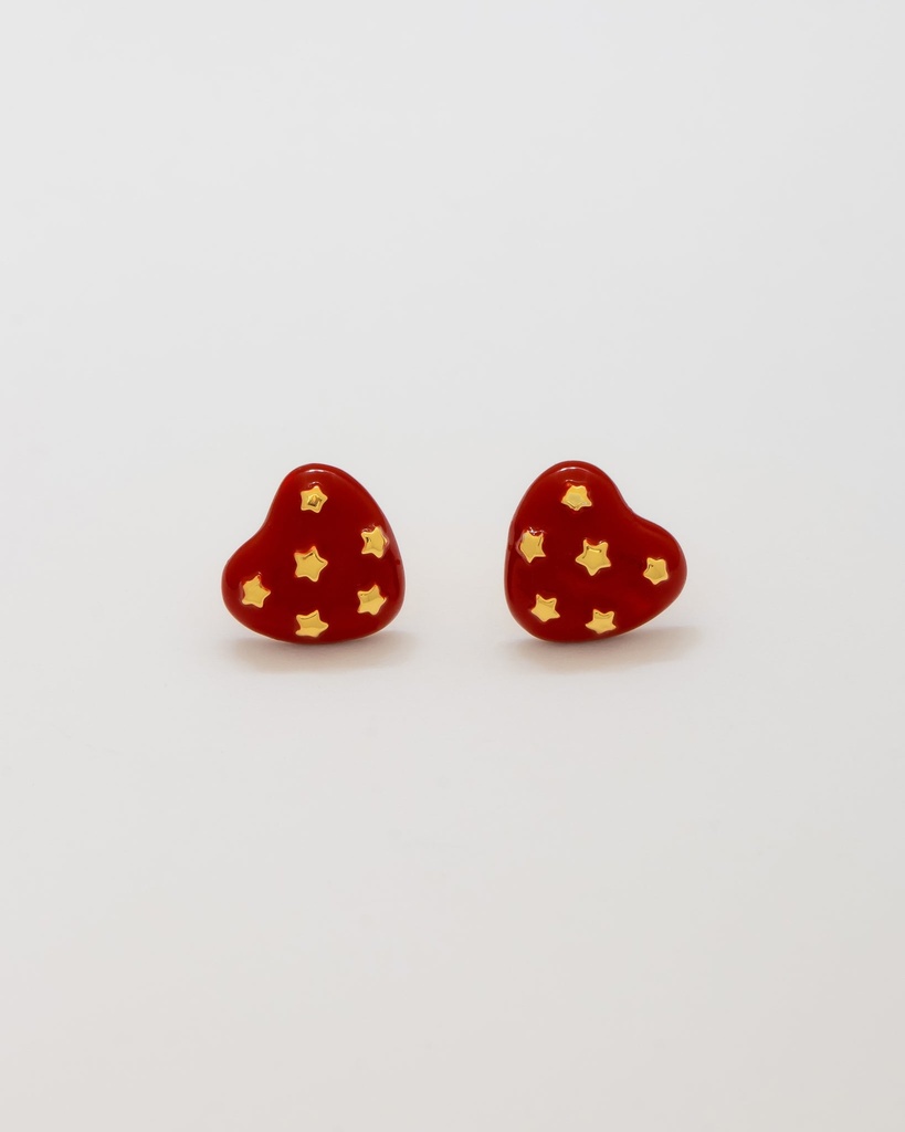 Aretes Corazón Mini Estrella - 2