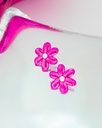 Aretes Globoflexia Maxi Fucsia - 2