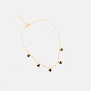 Cadena Multi corazones Negros - 2