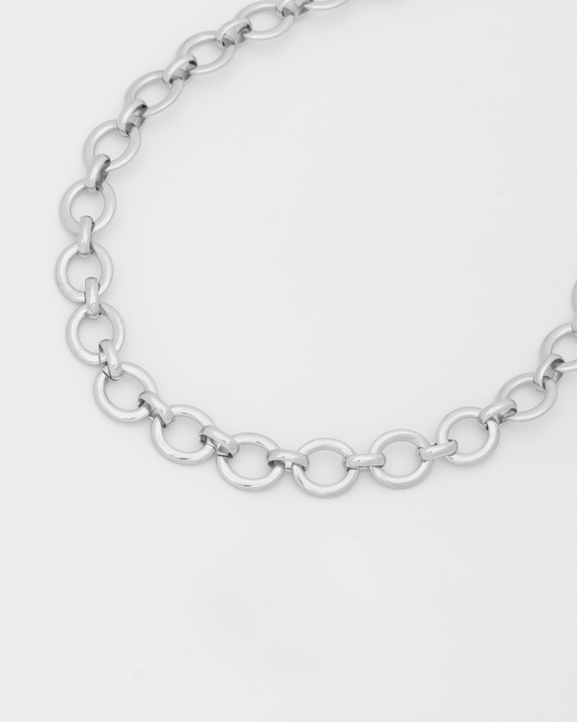 Choker Ovalo Plateado - 2