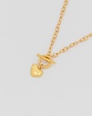 Collar Broche Corazón Oro - 2