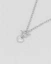Collar Broche Corazón Plata - 2