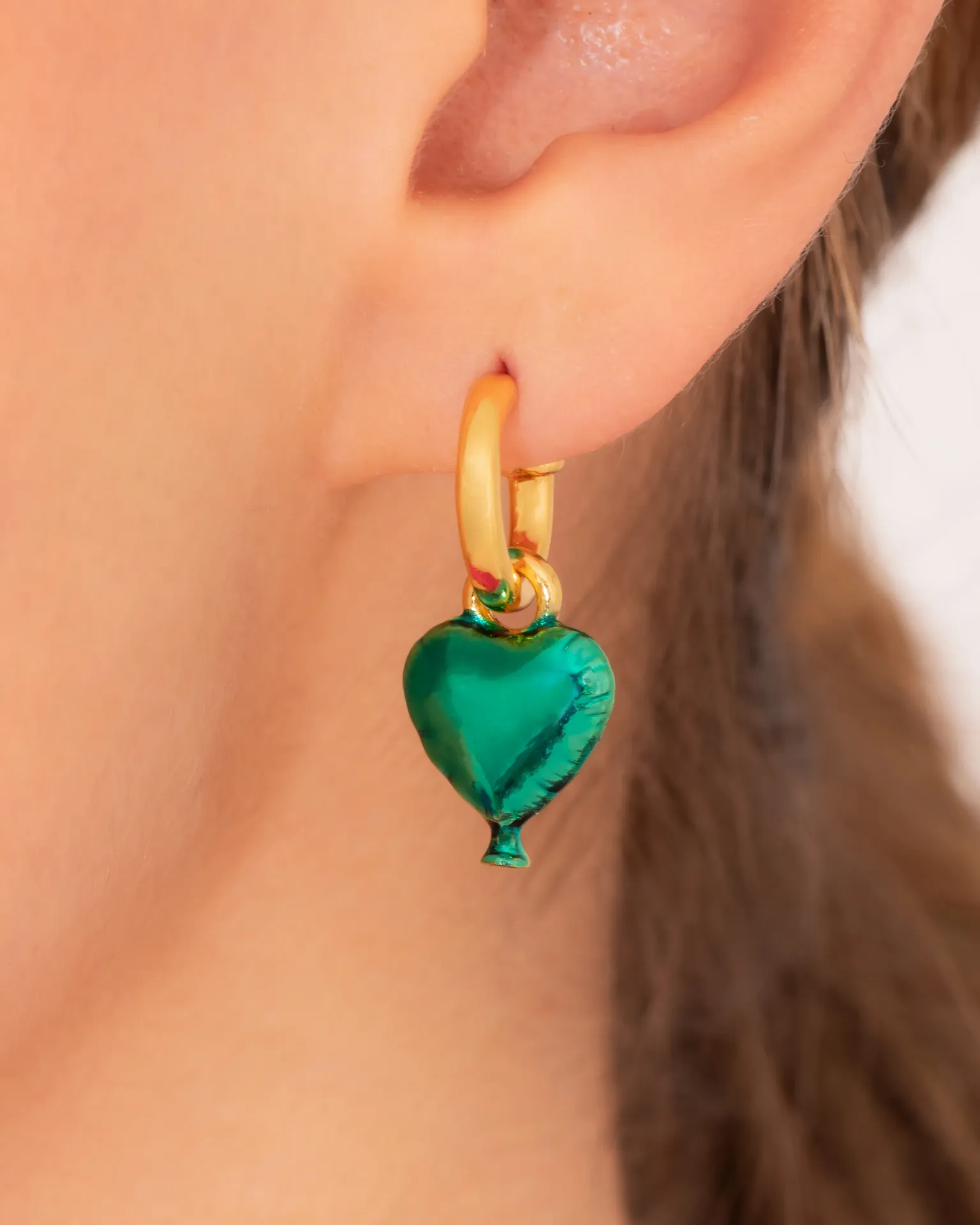 Dijes Mini Corazon Liso Menta
