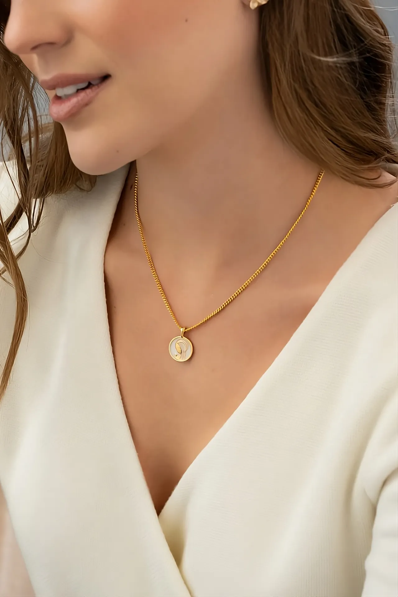 Collar Virgen + Aretes