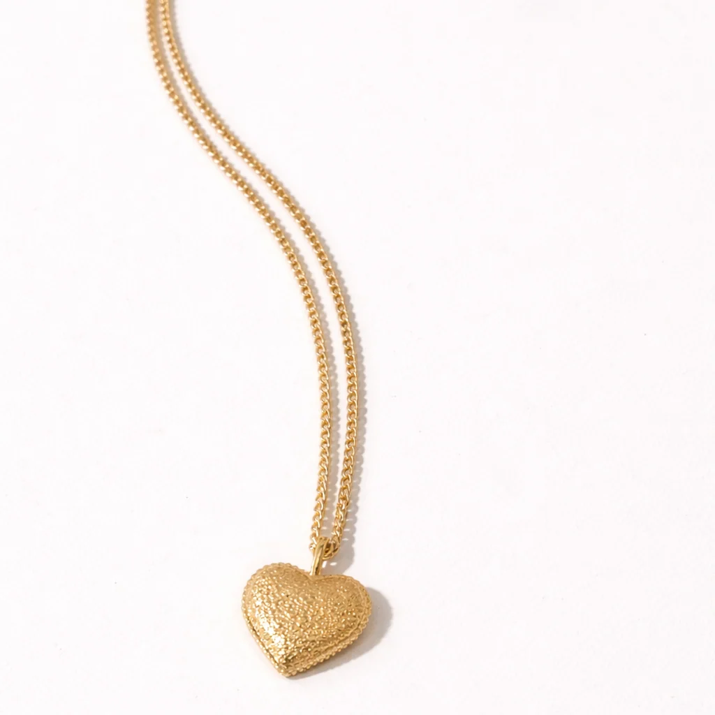 Collar Corazón Textura