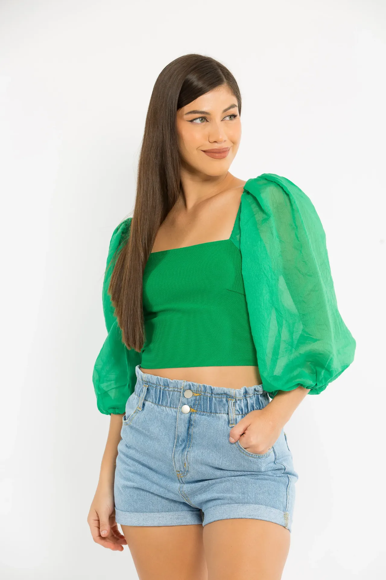 BLUSA MERIDA VERDE S