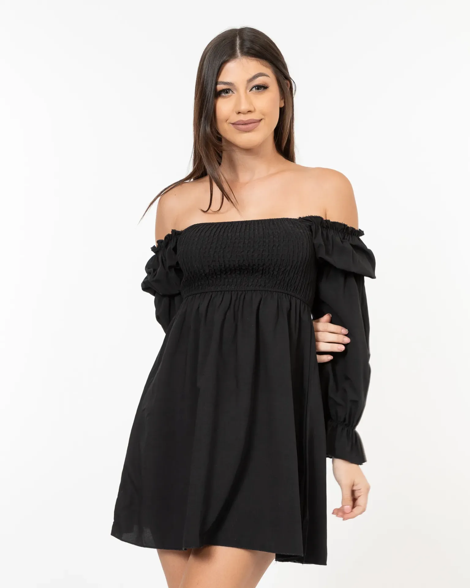 [11403] VESTIDO AURORA NEGRO XS