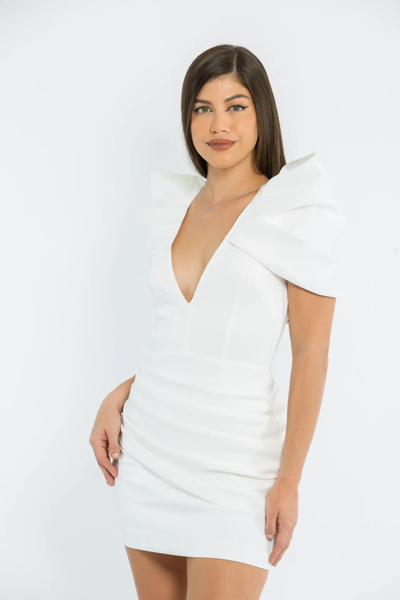 [11406] VESTIDO BECA BLANCO (S)
