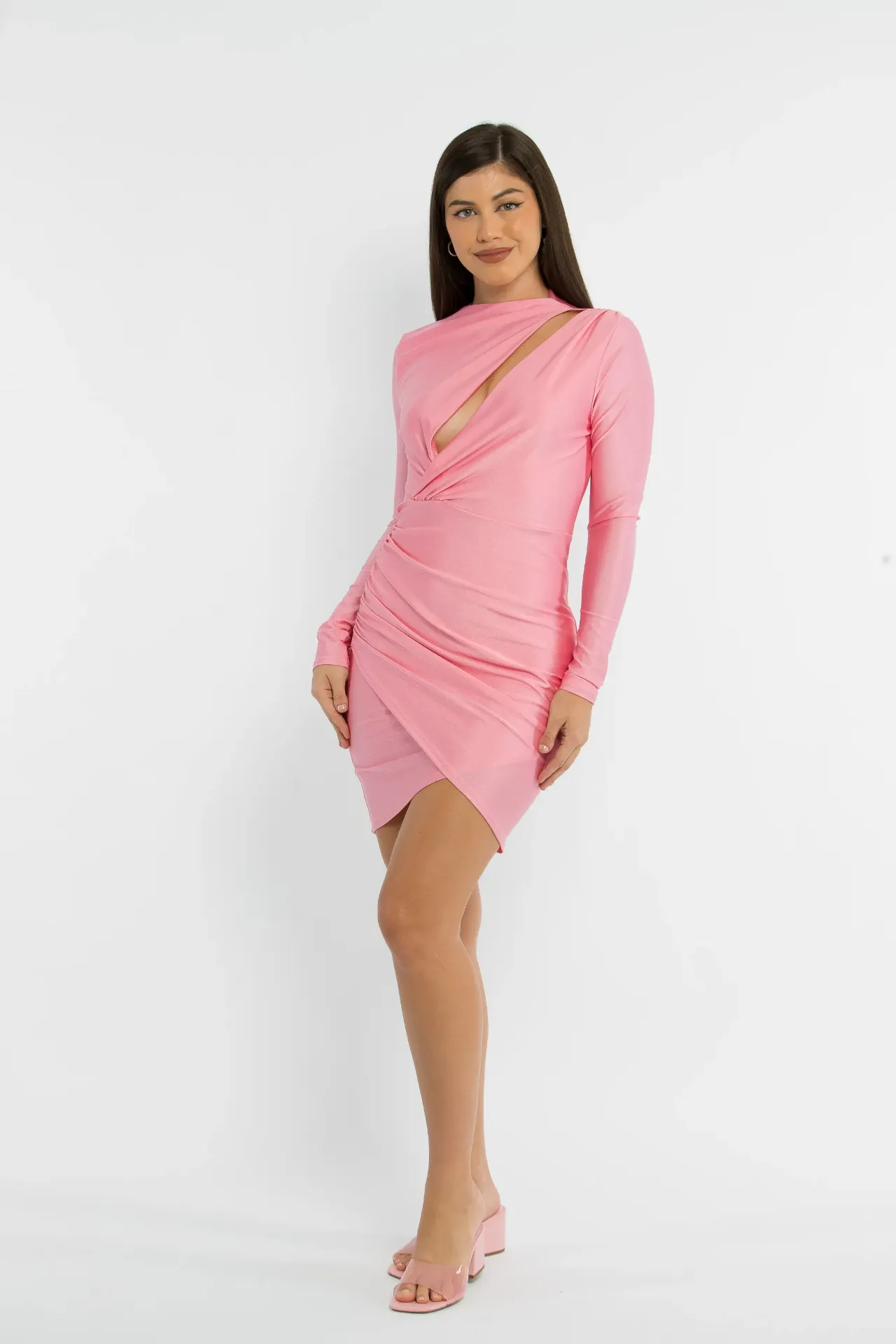 [11457] VESTIDO MAYA ROSADO (S)