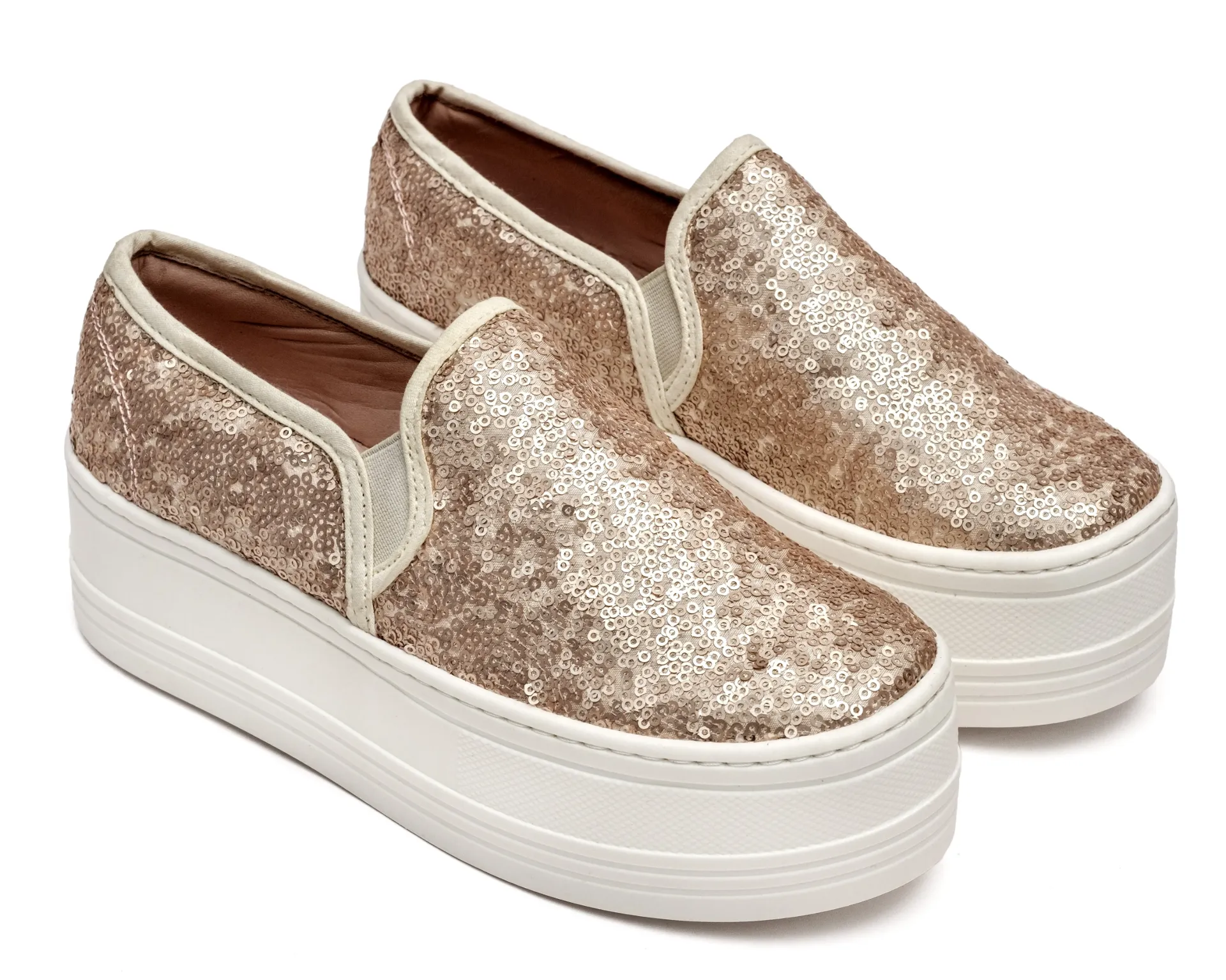 Casual Lentejuelas Oro Rosa 35