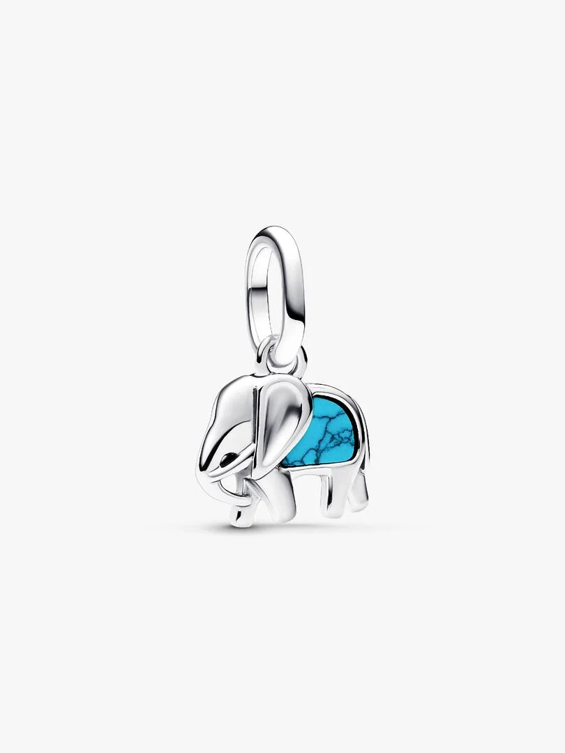 [13218] Turquoise-colored Elephant