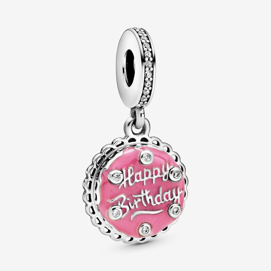 Pink Birthday Cake Dangle
