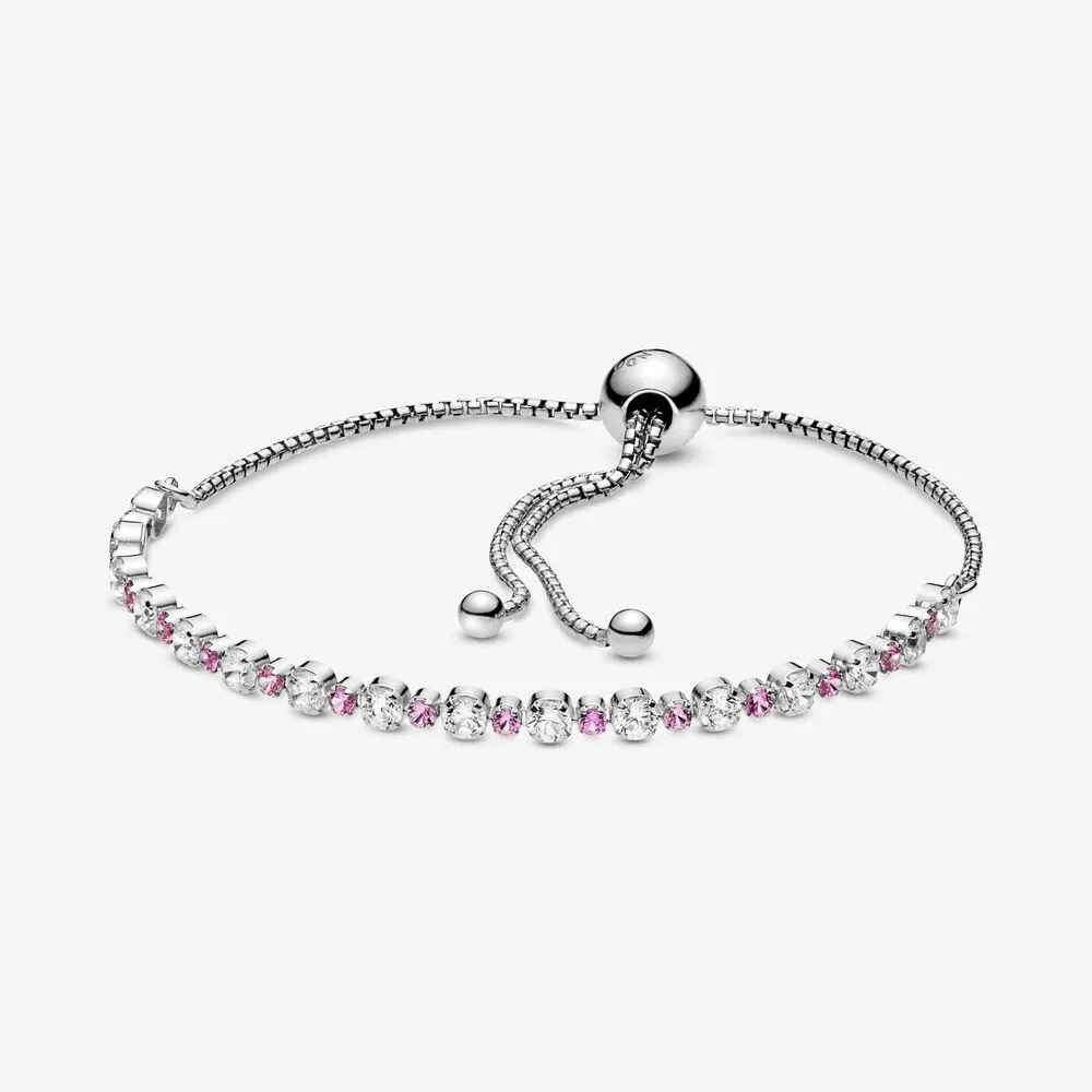 Pink & Clear Sparkling Slider