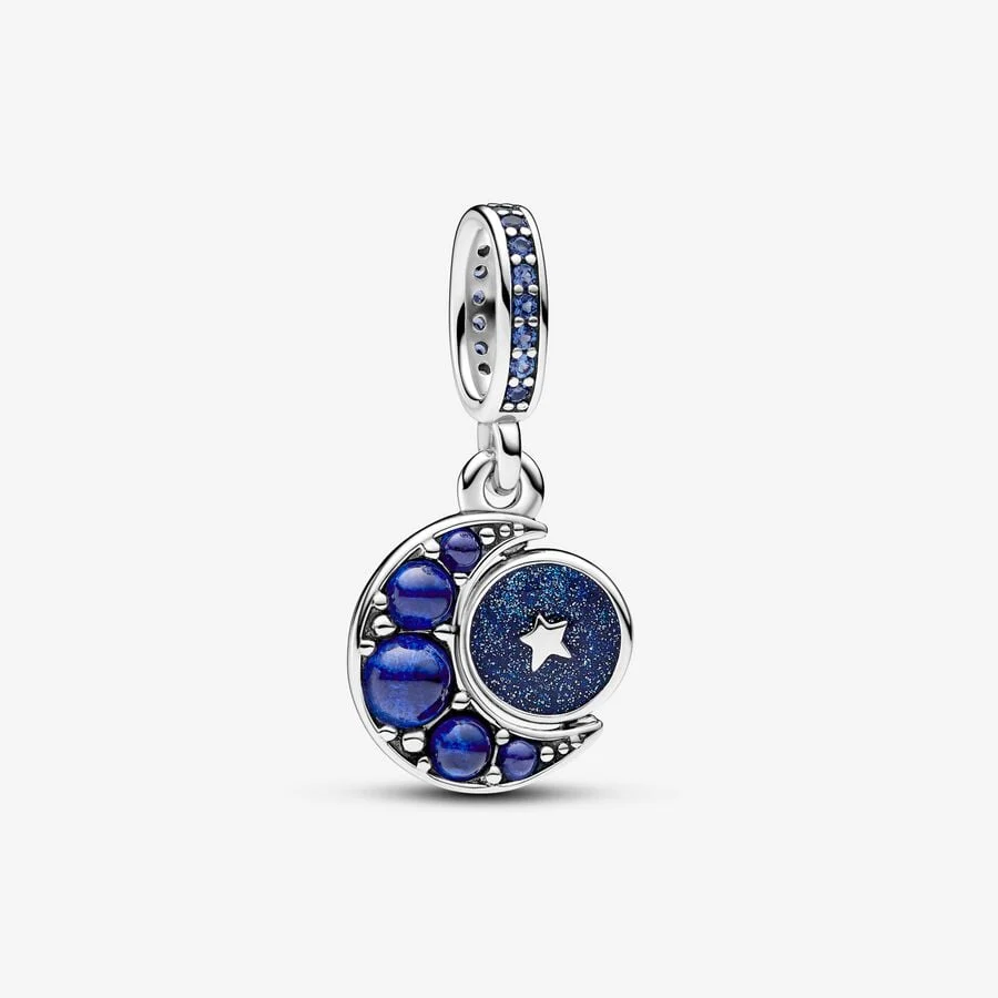 [437] Sparkling Moon Spinning Dangle