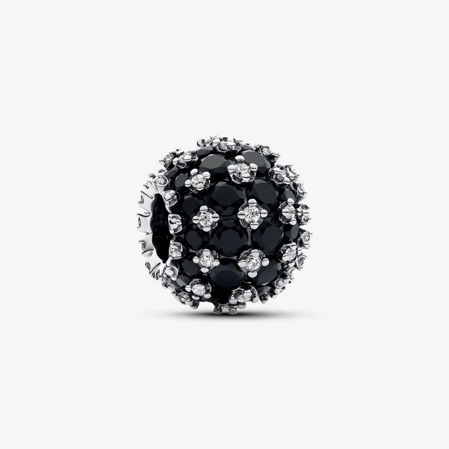 Sparkling Pavé Round Black