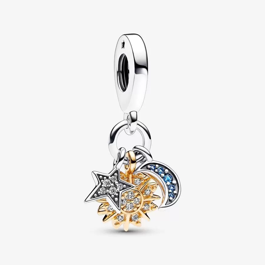 Two-tone Celestial Triple Dangle