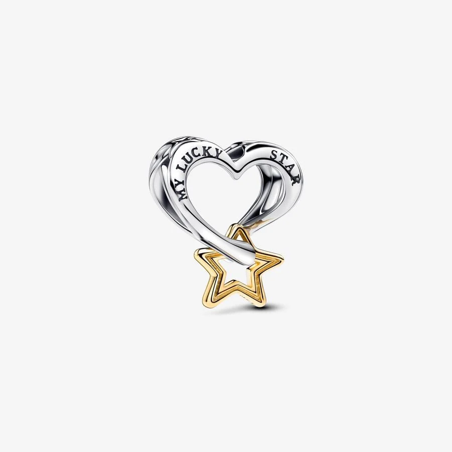 [5033] Lucky Star & Heart Charm